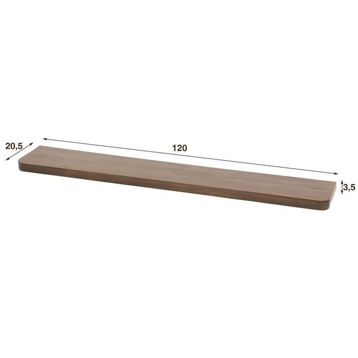 Fraaai Marino wandplank - 120 cm - acaciahout - bruin