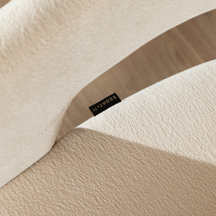 Bronx71 Scandinavische eetkamerstoel Bibi chenille off white