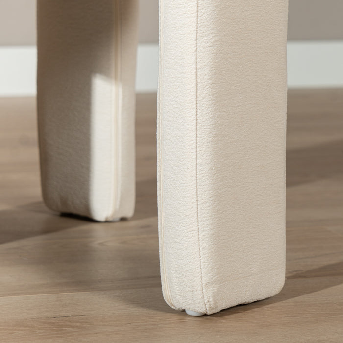 Bronx71 Scandinavische eetkamerstoel Bibi chenille off white