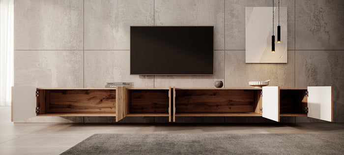 Meubella - TV-Meubel Pepinos - Eiken - 300 cm