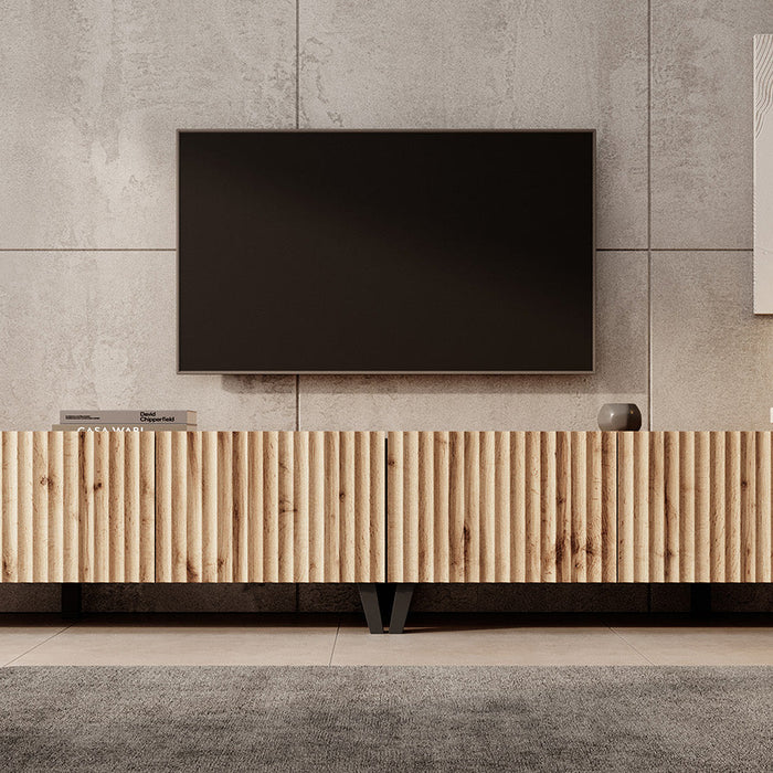 Meubella - TV-Meubel Pepinos 2 - Eiken - 300 cm