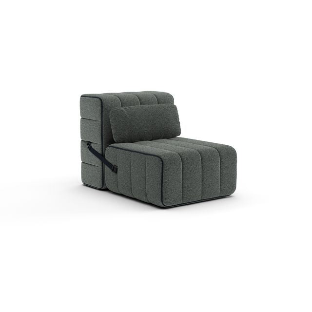 Curt kussen 60x30 - Sera - Gravel (Grijs)