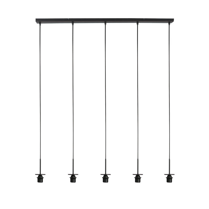 Mexlite - hanglamp - HaloSwap - zwart - glas metaal - losse armatuur