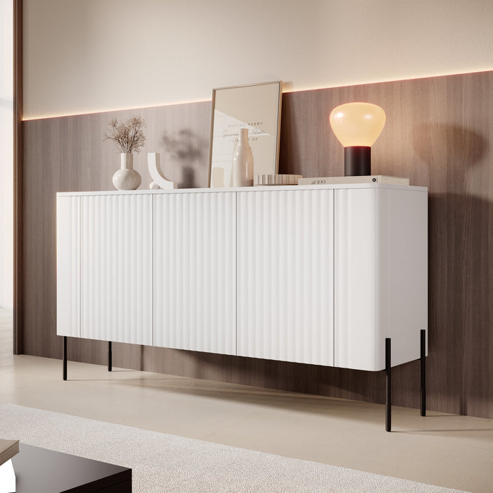 Meubella - Vivi - Dressoir - Wit - 150 cm