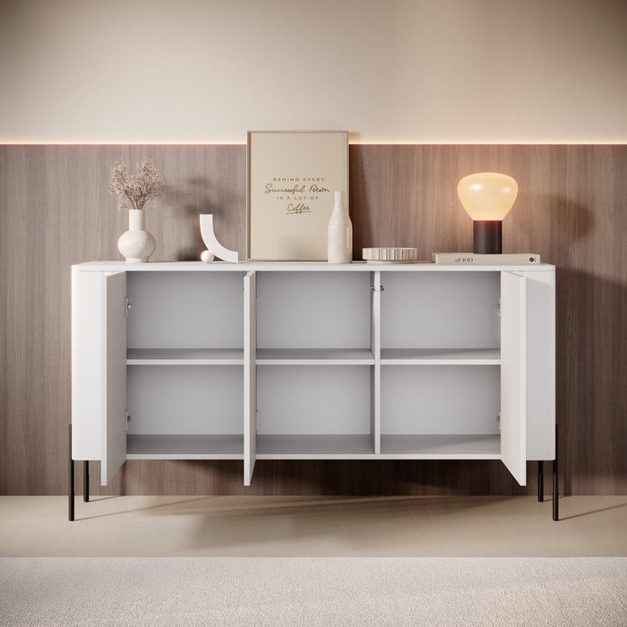 Meubella - Vivi - Dressoir - Wit - 150 cm