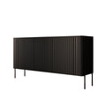 Meubella - Vivi - Dressoir - Zwart - 150 cm