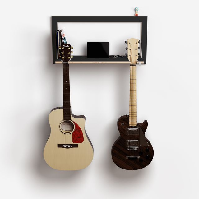 Fläpps Gitaarhäng 80x40-1 - Zwart