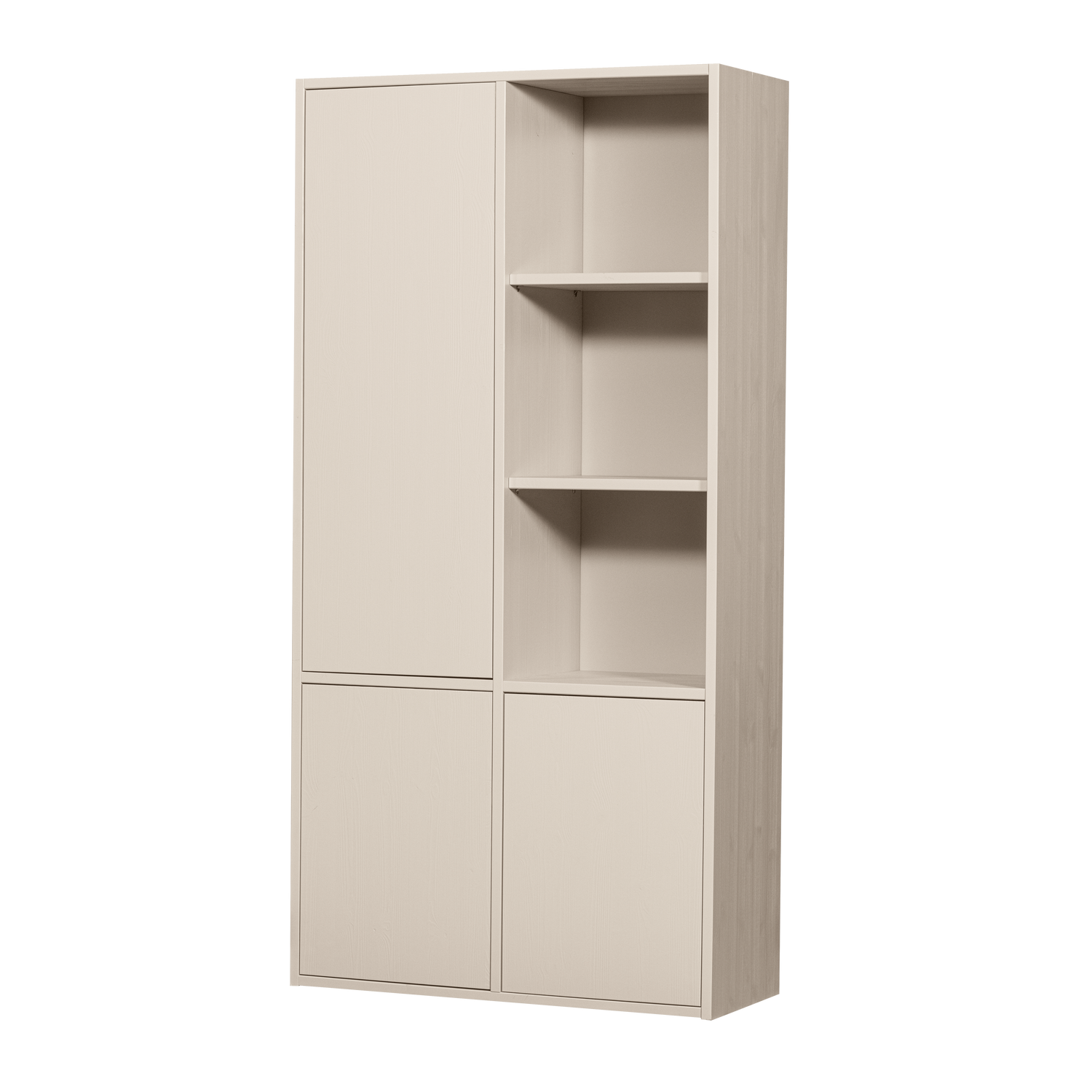 WOOOD Merel opbergkast - Grenen - Dust - 100x200x44