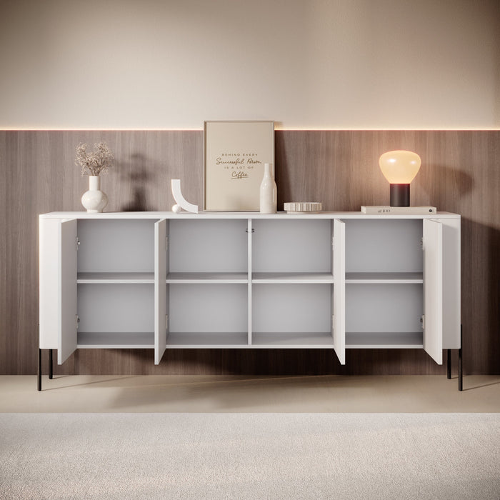 Meubella - Vivi - Dressoir - Wit - 190 cm