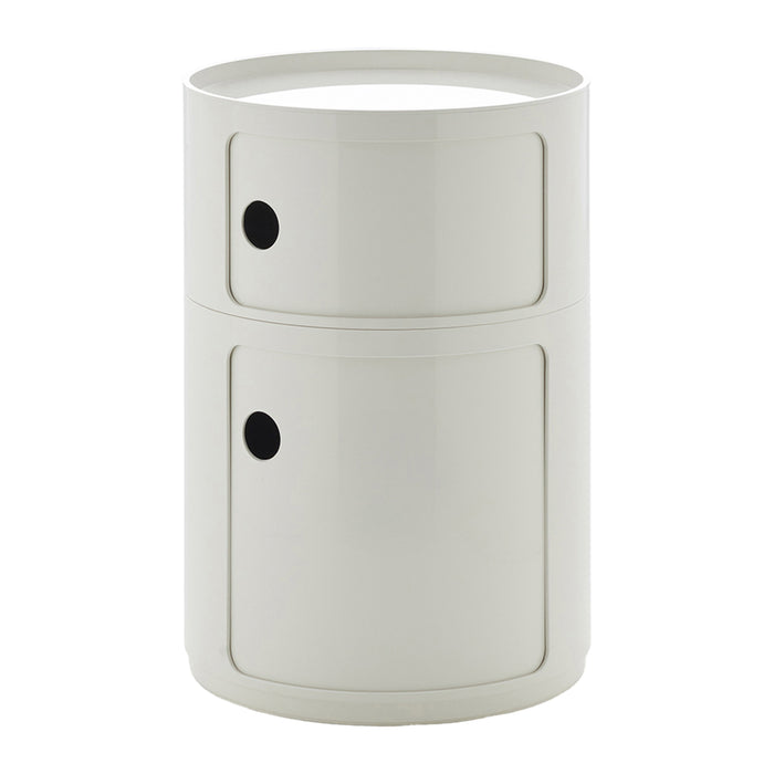 Kartell Componibili Kast Ø 42 cm - 2 Modules - Wit