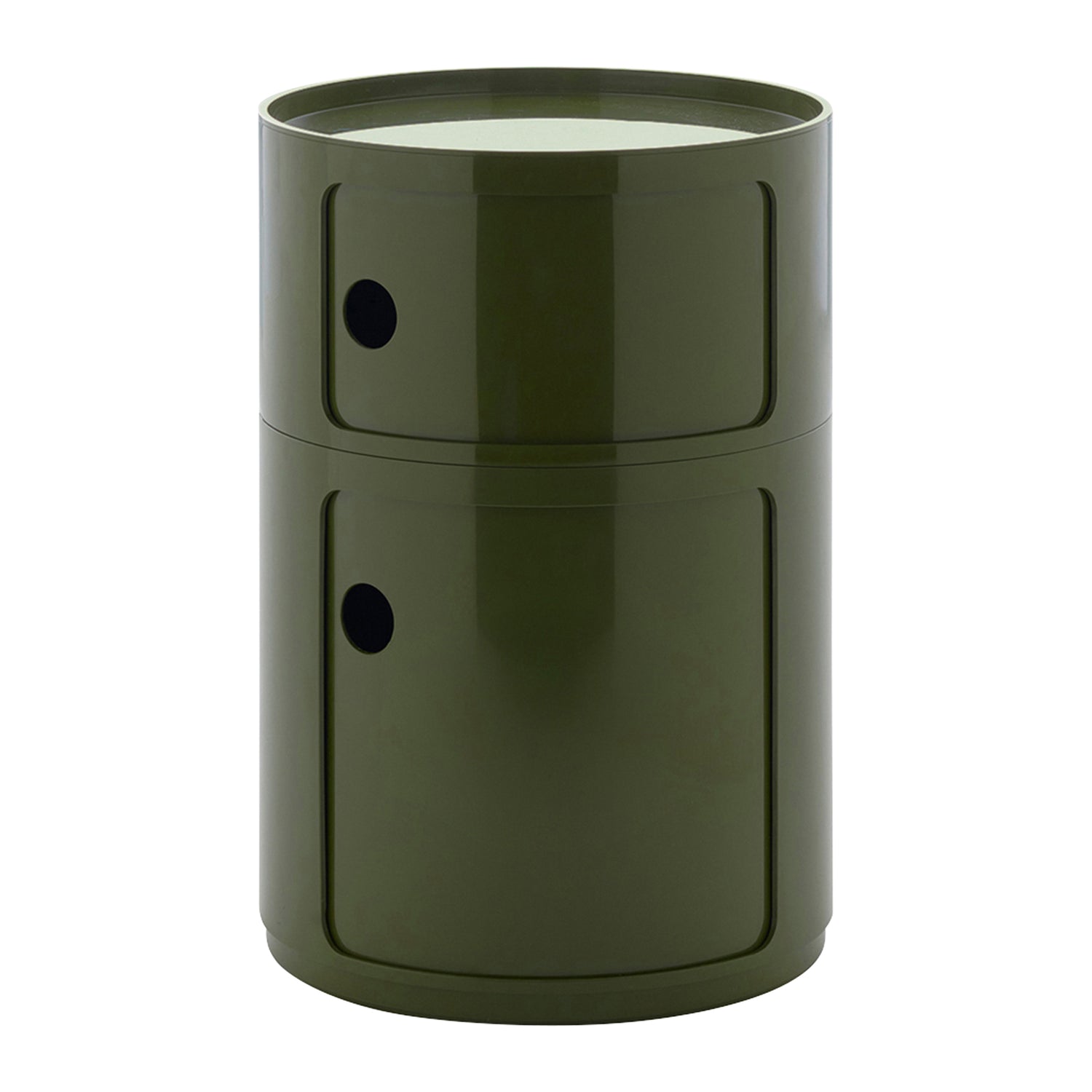 Kartell Componibili Kast Ø 42 cm - 2 Modules - Groen