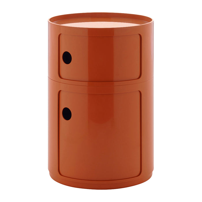 Kartell Componibili Kast Ø 42 cm - 2 Modules - Oranje