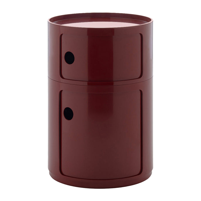 Kartell Componibili Kast Ø 42 cm - 2 Modules - Burgundy