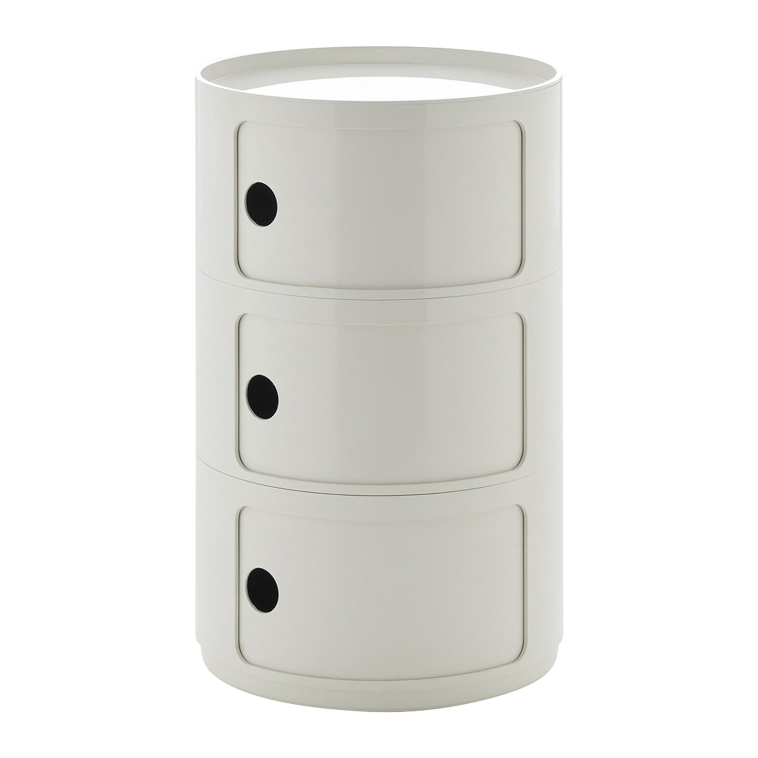 Kartell Componibili Kast Ø 42 cm - 3 Modules - Wit