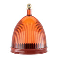 Kartell La Coupole Stolp - Amber / Brick Red