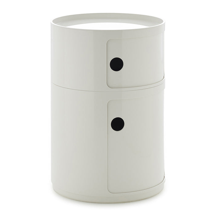 Kartell Componibili Kast Ø 42 cm - 2 Modules - Wit