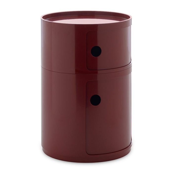 Kartell Componibili Kast Ø 42 cm - 2 Modules - Burgundy