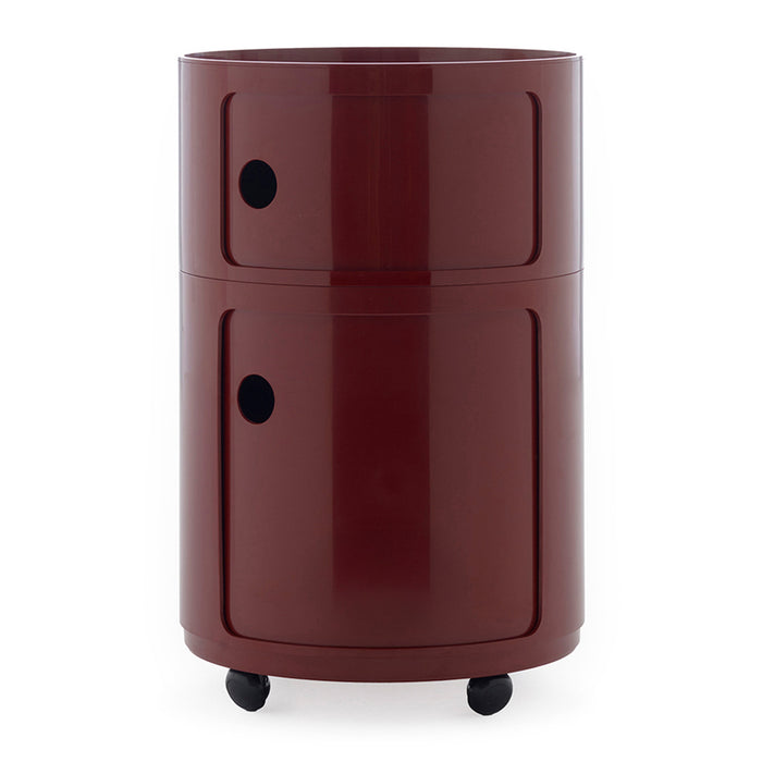 Kartell Componibili Kast Ø 42 cm - 2 Modules - Burgundy