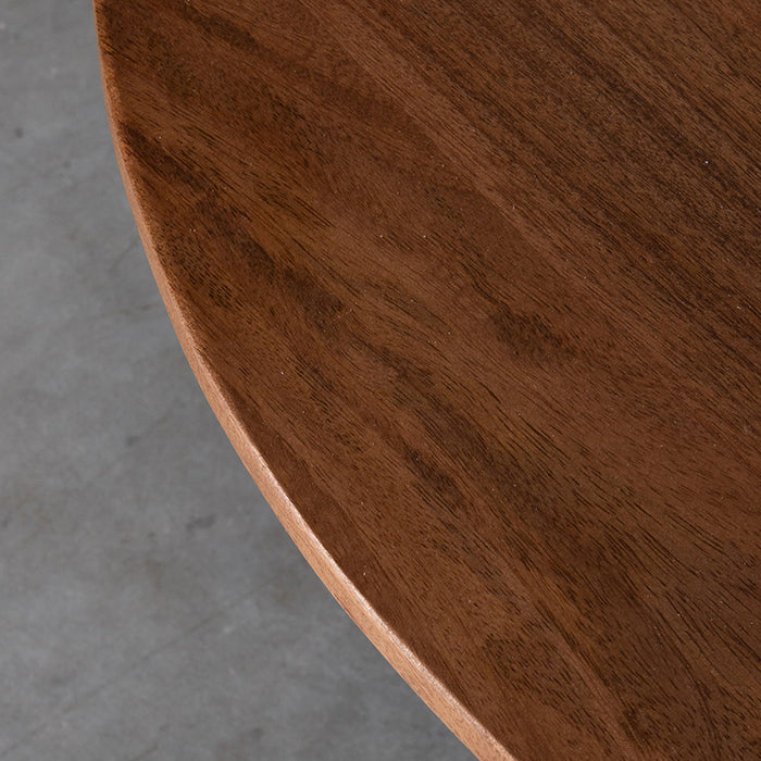 LABEL51 - Salontafel Rosie - Nature Smooth Mangohout - Zwart Metaal