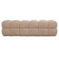 PTMD - Bankje Teddy - Beige - 160x45x43cm