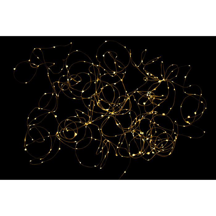 J-Line kerstverlichting Draad 300Led 30M - zilver - warm wit - 300 LED