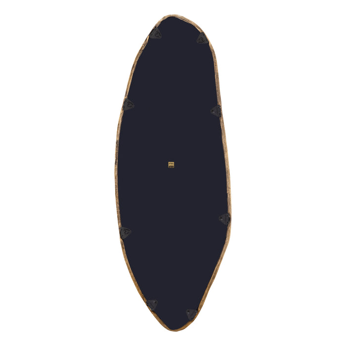 PTMD Paislie Brass Organic Shaped Mirror Oval