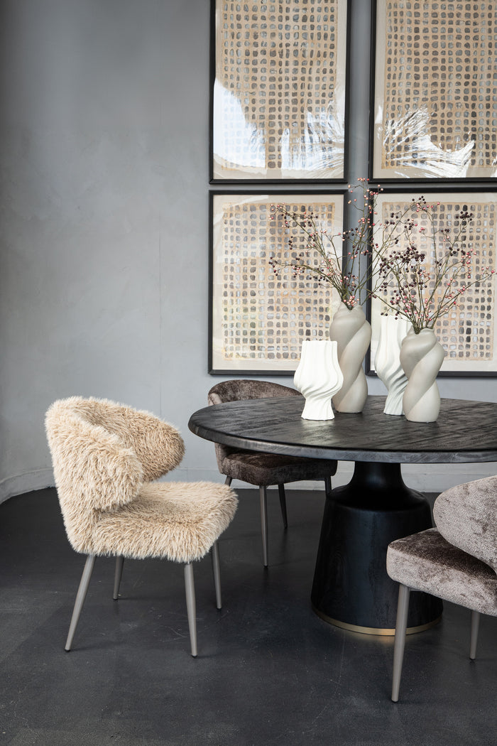 PTMD Ares Dining Chair Hair Beige