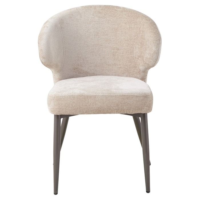 PTMD Ares Cream dining chair aphrodite 3 beige clay leg