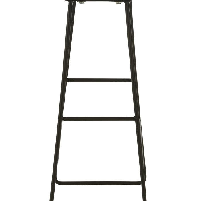 J-Line stoel Rechthoekig - metaal - zwart - large