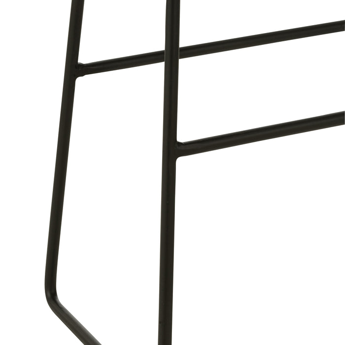 J-Line stoel Rechthoekig - metaal - zwart - large