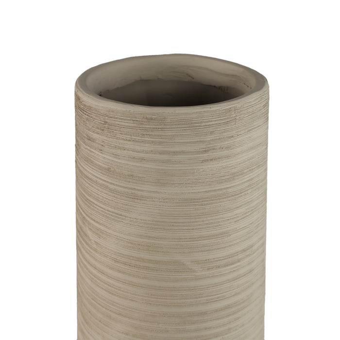 PTMD Zonna Beige Matt Ceramic High Vase S