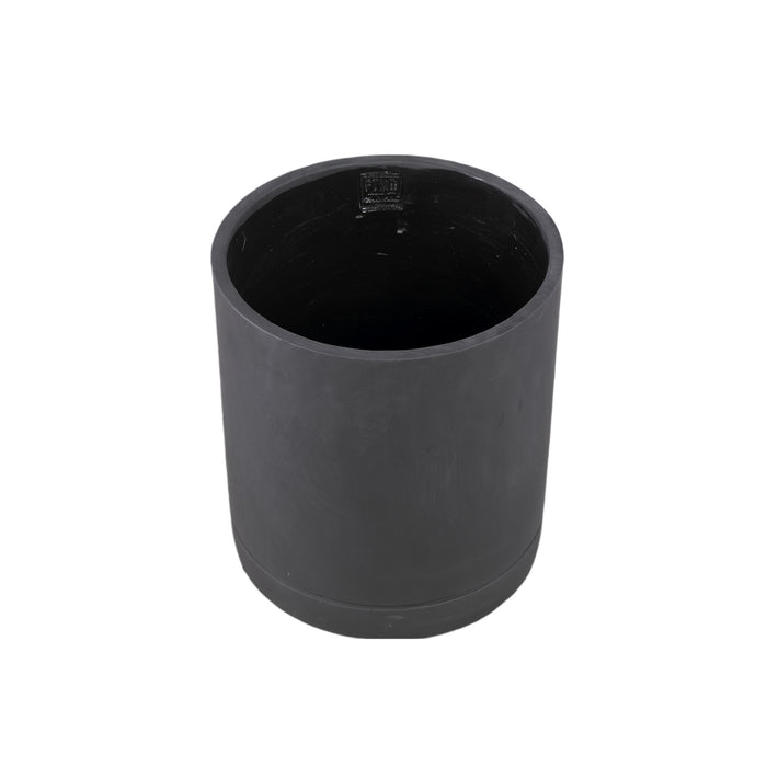 PTMD Vik Purple Dark Cement Cylinder Pot Round Matt XL