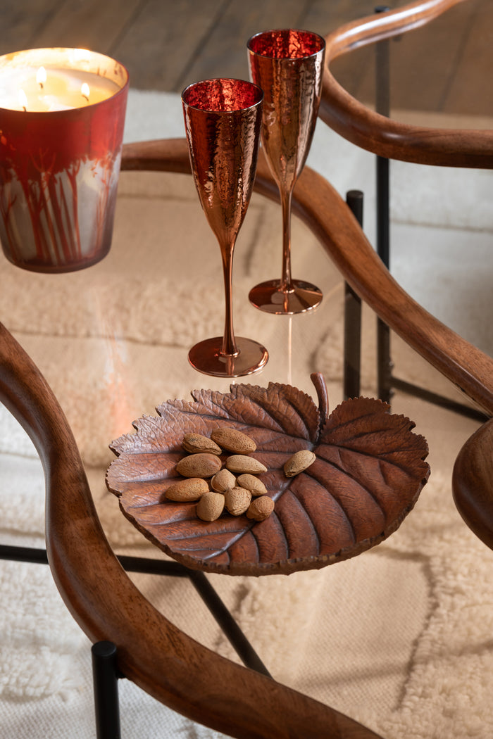 J-Line champagne glas Spiegel - glas - koper