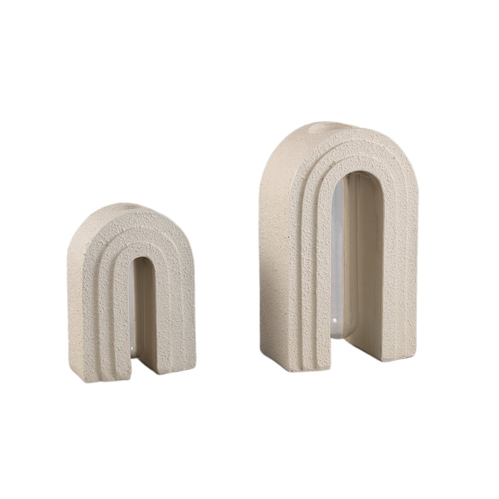 PTMD - Vaas Abigail - Beige - 15x9x25cm