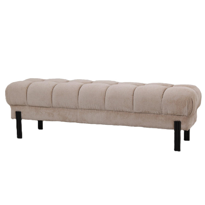 PTMD - Bankje Melbourne - Beige - 160x47x48cm