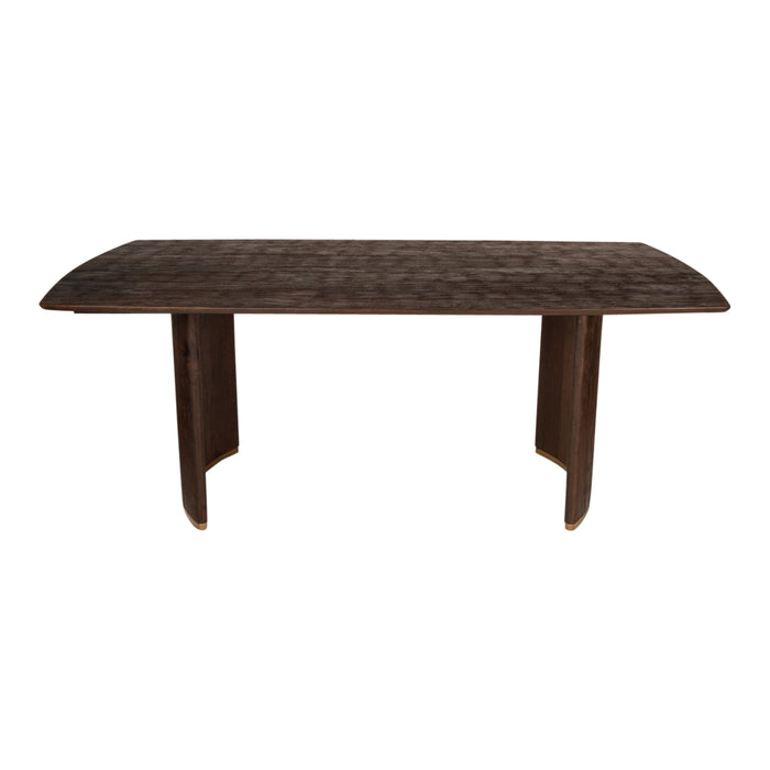 PTMD Ostara Brown Mango Wood Diningtable 200cm Gold Leg