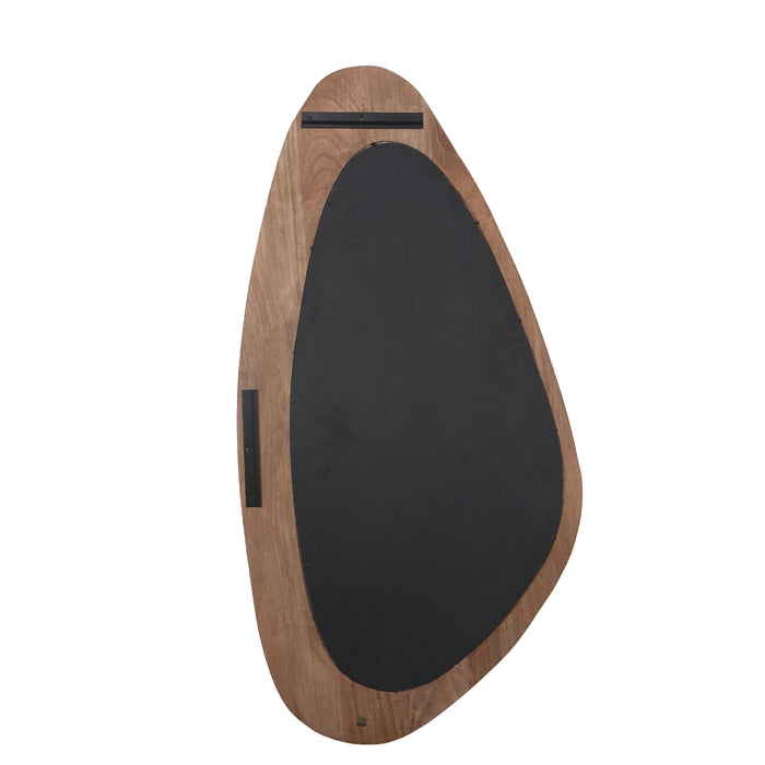 PTMD Santin Natural Mango Wood Organic Triangle Mirror