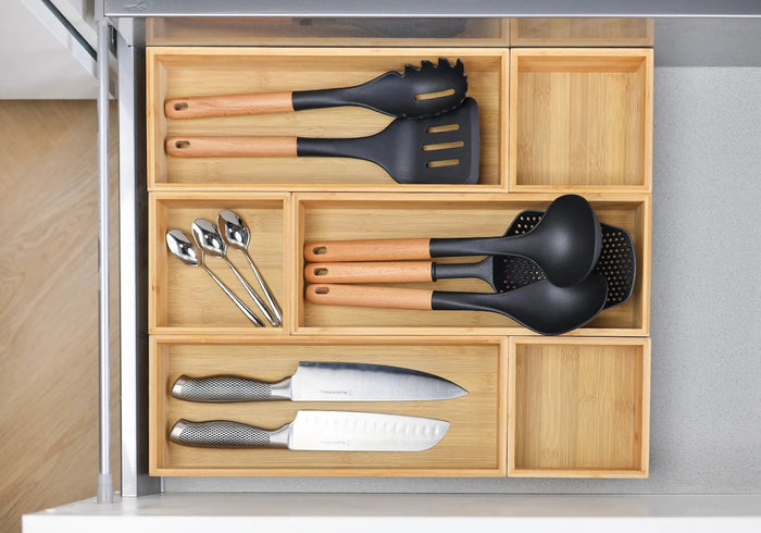 Organic Bestekbak - Bamboe - 38 x 8 x 7 cm