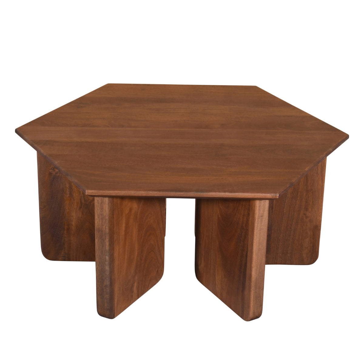 DÉJA Living - Salontafel Donkerbruin Mangohout - 80x80x35cm - Martos