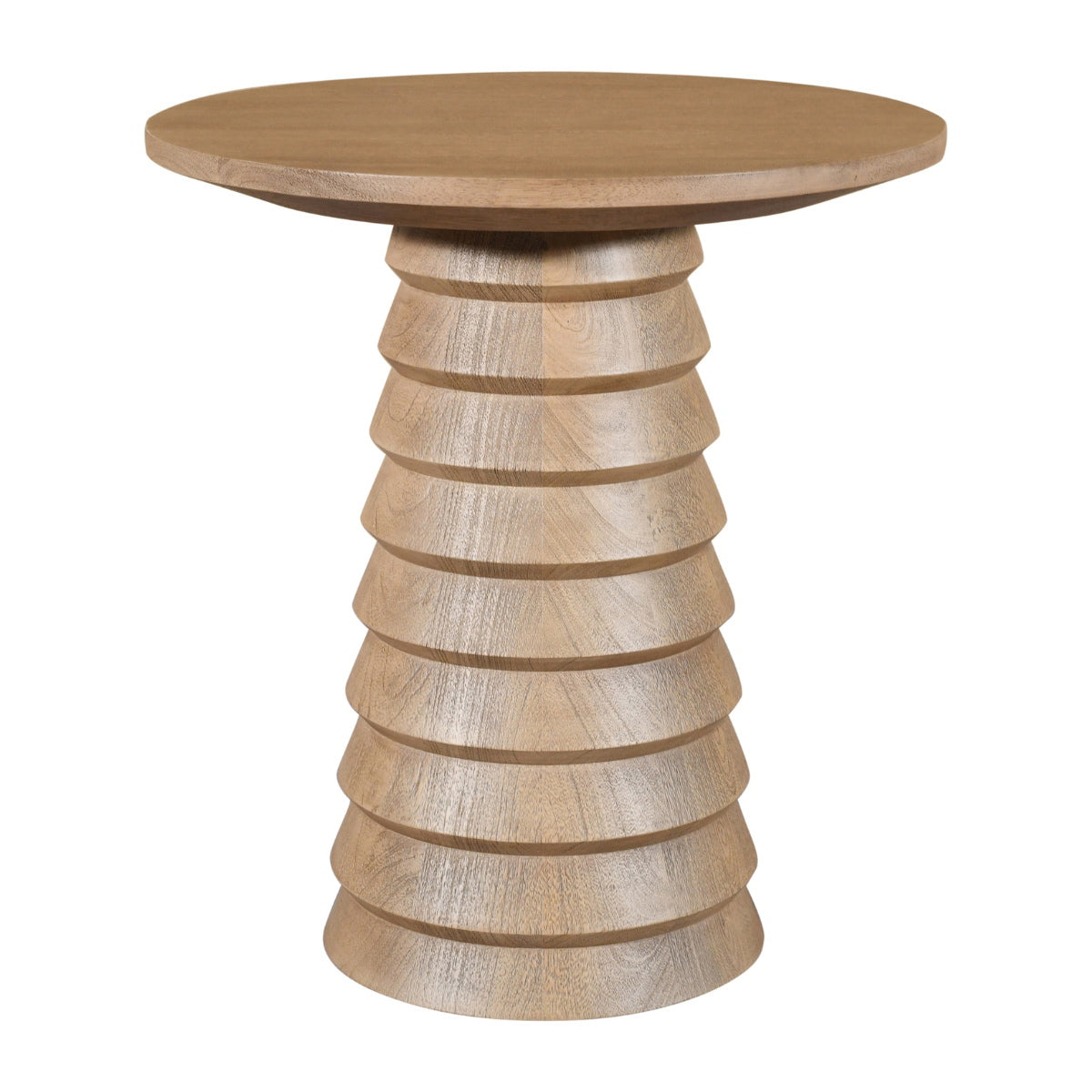 DÉJA Living - Bijzettafel Naturel Mangohout - 46x46x50cm - Marín