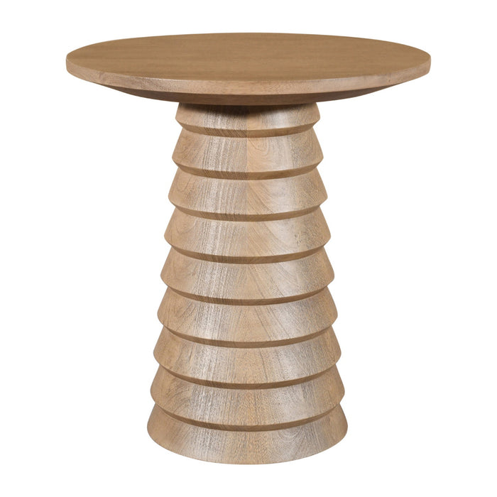 DÉJA Living - Bijzettafel Naturel Mangohout - 46x46x50cm - Marín