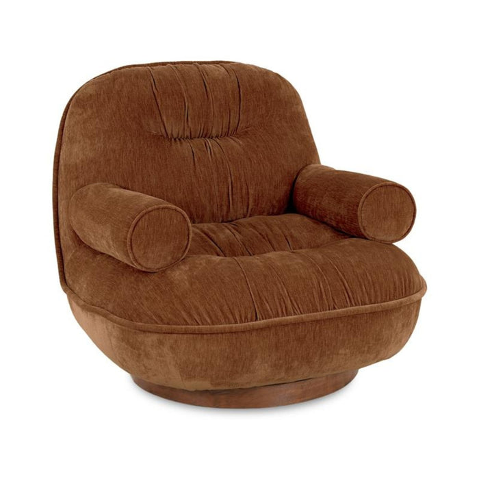 DÉJA Living - Draaifauteuil Bruin Stof - 93x102x85cm - Melbu