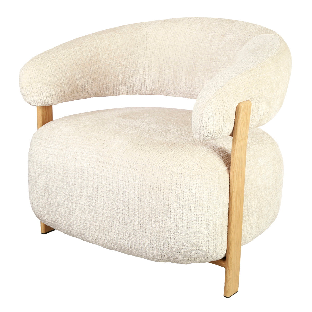 DÉJA Living - Fauteuil Beige|Naturel Stof - 76x71x70cm - Kalmar
