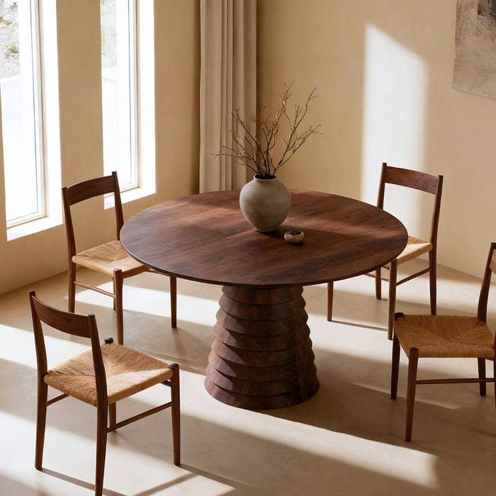 DÉJA Living - Eettafel Donkerbruin Mangohout - 130x130x76cm - Marín