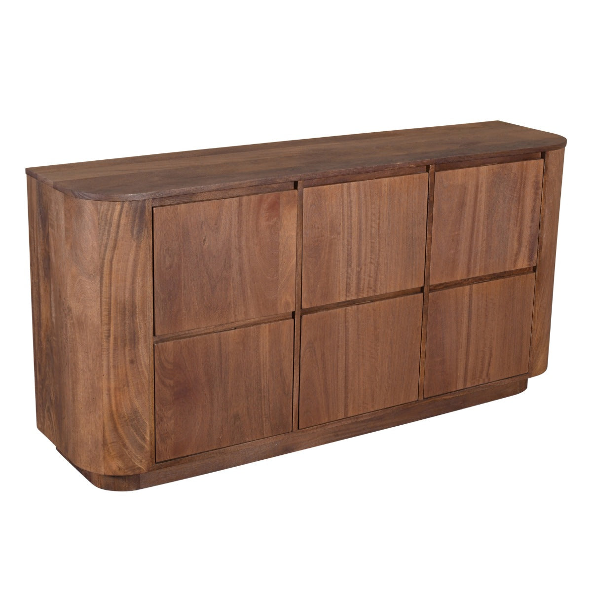 DÉJA Living - Dressoir Donkerbruin Mangohout - 160x40x80cm - Zenia