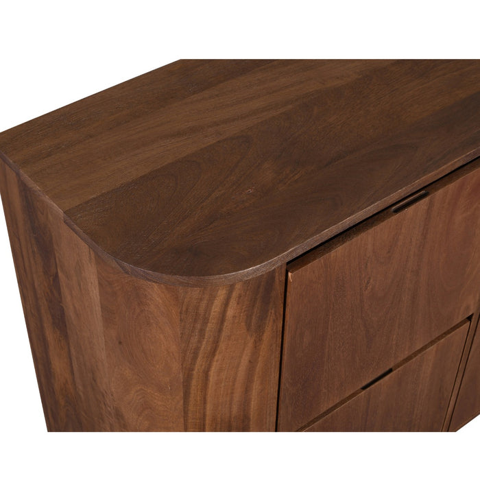 DÉJA Living - Dressoir Donkerbruin Mangohout - 160x40x80cm - Zenia