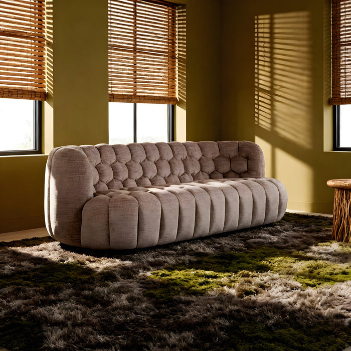 DÉJA Living - 3-zits Bank Taupe Stof - 230x100x75cm - Trones