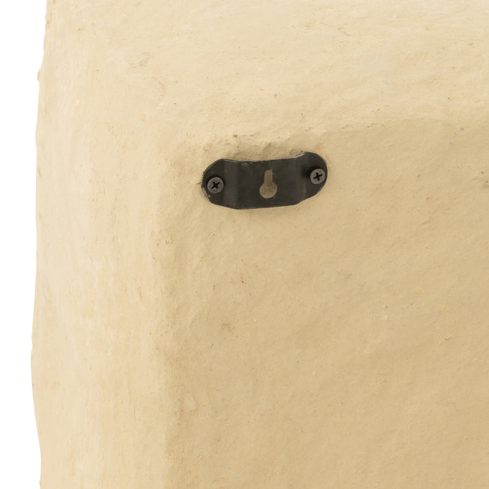 J-Line wandrek Flint - papier maché - naturel - large
