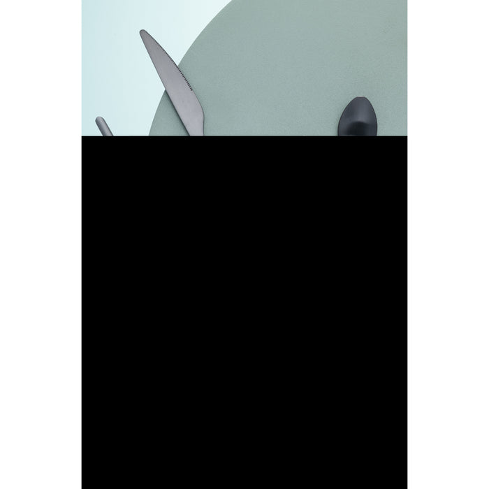 J-Line bestek - roestvrij staal - mat zwart - box van 24 stuks