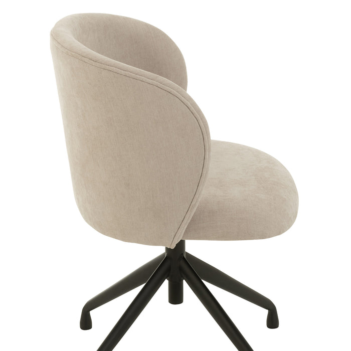 J-Line stoel Turn|Up|Down - textiel - beige